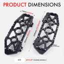 Road King Street Glide Floorboards MX Foot Boards For Harley Touring CVO Brake Shifter Levers (All Black, 2014-UP Touring)