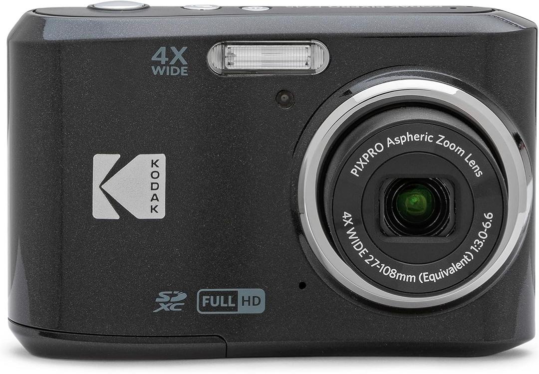 KODAK PIXPRO Friendly Zoom FZ45-BK 16MP Digital Camera with 4X Optical Zoom 27mm Wide Angle and 2.7" LCD Screen (Black)
