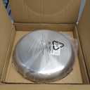 PekGema Hybrid Nonstick Frying Pan with Lid 12 inch with lid,5-Ply Stainless Steel Skillet,Ceramic Coating PFAS-Free.Oven-Safe 500°F,Compatible with All Cooktops,Stay-CoolHandle,Dishwasher-Friendly