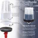 Disposable Paint Gun Cup, HVLP Paint Sprayer Gun Mixing Cups (27 Ounce Kit-45PCS Adapter)