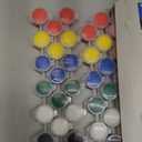 5 Pack Mini Acrylic Paint Set,12 Colors Acrylic Paints Strips for Adults Craft Paint,70 PCS Painting Kit Container Strips Storage, Perfect for Home Birthday Party Favors