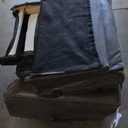 Roomsense Cannon Recliner Dark Grey Brown Leather Recliner Sofa Seat Single (38Wx30L inches)