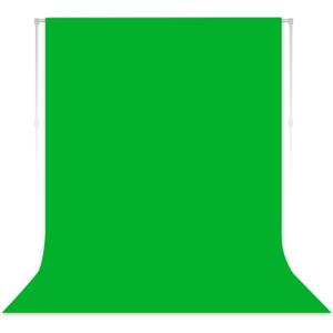 Green Screen Backdrop for Photoshoot, Professional Photo Backdrop Background Curtain for Product PhotographyPortraits, Wedding, Party, Live Streaming Video Recording 7X10 FT