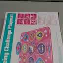 Unicorn Dance Mat, Dance Mixer Rhythm Step Play Mat, Pink Dance Pad with LED Lights, Adjustable Volume, Built-in Music, 5 Game Modes, Xmas B-Day Gifts for 3-12 Years Old Girls Toys (Multicolor)