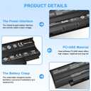 J1KND Laptop Battery 11.1v 48wh Replacement for Dell Inspiron N7110 N7010 N5110 N5010 N5030 N5040 N5050 3520 N4010 N4050 N4110 M5010 3420 M5030 M5040 M5110 Vostro 3550 3450 1440 3750