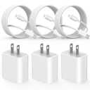 Apple MFi Certified】Fast Charger iPhone,Fast i Phone Charging Cord 3Pack iPhone Charger Fast Charging Plug Block 6FT USB C to Lightning Cable for iPhone 14/14 Pro Max/Plus/13 Mini/12/11/XR/XS,AirPods