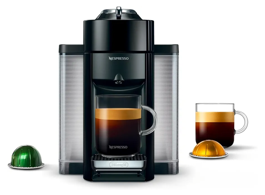 Nespresso Vertuo Coffee and Espresso Maker by De'Longhi, Piano Black