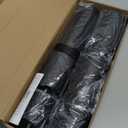 Fo32won Flameless Flickering Candles with Remote Timer, Set of 6 Led Black Battery Operated Candles for Home Decor Xmas Halloween (D3 x H3 3" 4" 5" 6" 7")