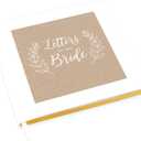 Andaz Press Letters to the Bride Kraft Brown Bachelorette Party Scrapbook Notebook Photo Keepsake Bridal Shower Guest Book Memory Book Gift for The Bride to Be 120 Pages 8.5 x 8.5-Inches