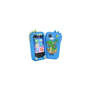 Kids Smart Phone Toys, Birthday Gifts Idea Dinosaur Toys for 3 4 5 6 7 8 Year Old Boys, Touchscreen HD Digital Dual Video Camera, Preschool Learning Toy for Kids 3-5 Travel Trip Activity (Blue)