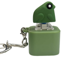FunisFun Croaking Frog Keyboard Fidget Toy Keychain, Rechargeable Frog Fidget Clicker with LED Light, Sensory Toy for Adults Stress Relief Anxiety (Green)