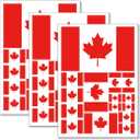 2 x QQSD Canada Flag Sticker Canadian Decal in Multiple Sizes, 3 Pack, 11.7 x 8.3 Inches