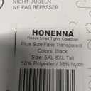 HONENNA Plus Size Fleece Lined Tights, Fake Transparent Curvy Winter Thermal Tights for Women under Dress, medias trmicas (Black)