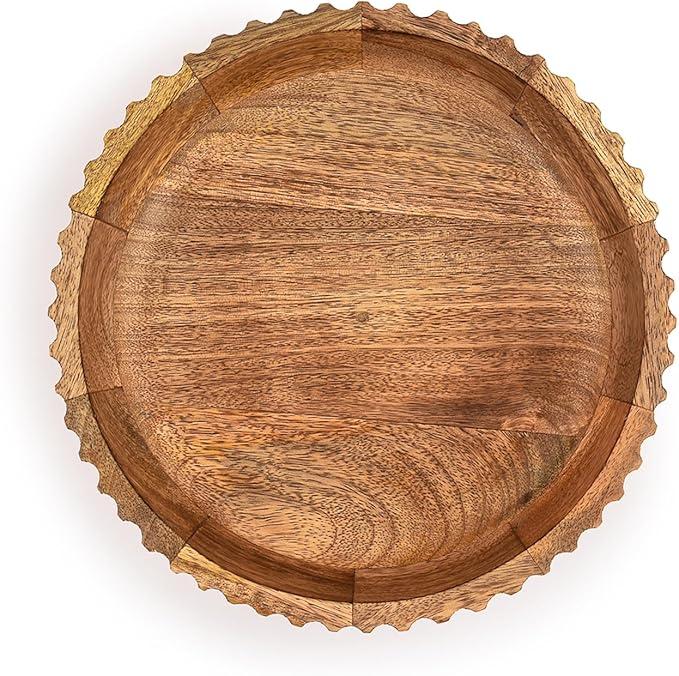 Nidova wooden fruit bowl natural, 
2" wide X 2" high