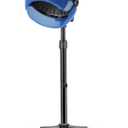 Hooded Hair Dryer, 1500W Standing Hair Dryer with Time Settings, Touch Controls and 3 Temperature Modes, Height Adjustable Ionic Hooded Dryer, Professional Hooded Dryer for Home or Salon Use