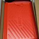 Cuisinart Grilling Prep & Serve Trays, 17x10.5 inch BBQ Tray Safe for Food Handling, 2 Dishwasher Safe Nesting Trays Black & Red, Perfect Grilling Accessories for Cooked & Raw Meat, Fits 6 Burgers