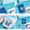 BENECREAT 4 Styles Net Lace Frame Cutting Dies, Grid Background Metal Cutting Dies for DIY Paper Craft Card Making Scrapbooking Decor