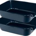 2 Pack Extra Large Dog Litter Box Pan Tray (ABS Material), Low Entry Jumbo Senior Litter Boxes for Multiple Kitten Big Cats, Pet Safe Indoor Dog Potty (Dark Blue, 20" L x 15" W)
