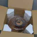 Yangbaga Glass Cake Stand with Lid,11in Wooden Rotating Cake Stand with Dome Cover, Cake Plate Display Server Tray for Birthday Kitchen Party