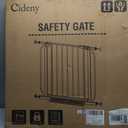 Baby Gate No Drilling, 29"-40" Auto Close Dog Gate Indoor for Doorways & Stairs, Pressure Mounted Adjustable Pet Gate, Easy Walk Through Child Gate for Children & Pets Stroller Friendly, White