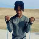 Capelli Sport Resistance Band Set, Medium Exercise Band Tube, Handles, Lateral Ankle Stretch Band, Blue - Kit