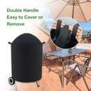 Premium Grill Cover Fits Weber 22" Jumbo Joe,22" Original & Premium Kettle Charcoal Grill,Weber/Joyfair/Megamaster/Papapacks/GRILIFE/Green Party 18" Kettle Charcoal Grill (26.5"D)