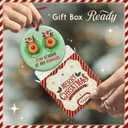 2 x Funny Reindeer Christmas Ornament - Stop Staring at My Reindeers Ornament, Adult Humor Xmas Tree Decoration - Deer Lovers Decor, Ideas Gift for Adults, Friends, Coworkers.