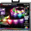XTREME Monster 13.1ft Sound Reactive Multi-Color Color Flow LED Light Strip, Smart App & Voice Control, Easy Assembly