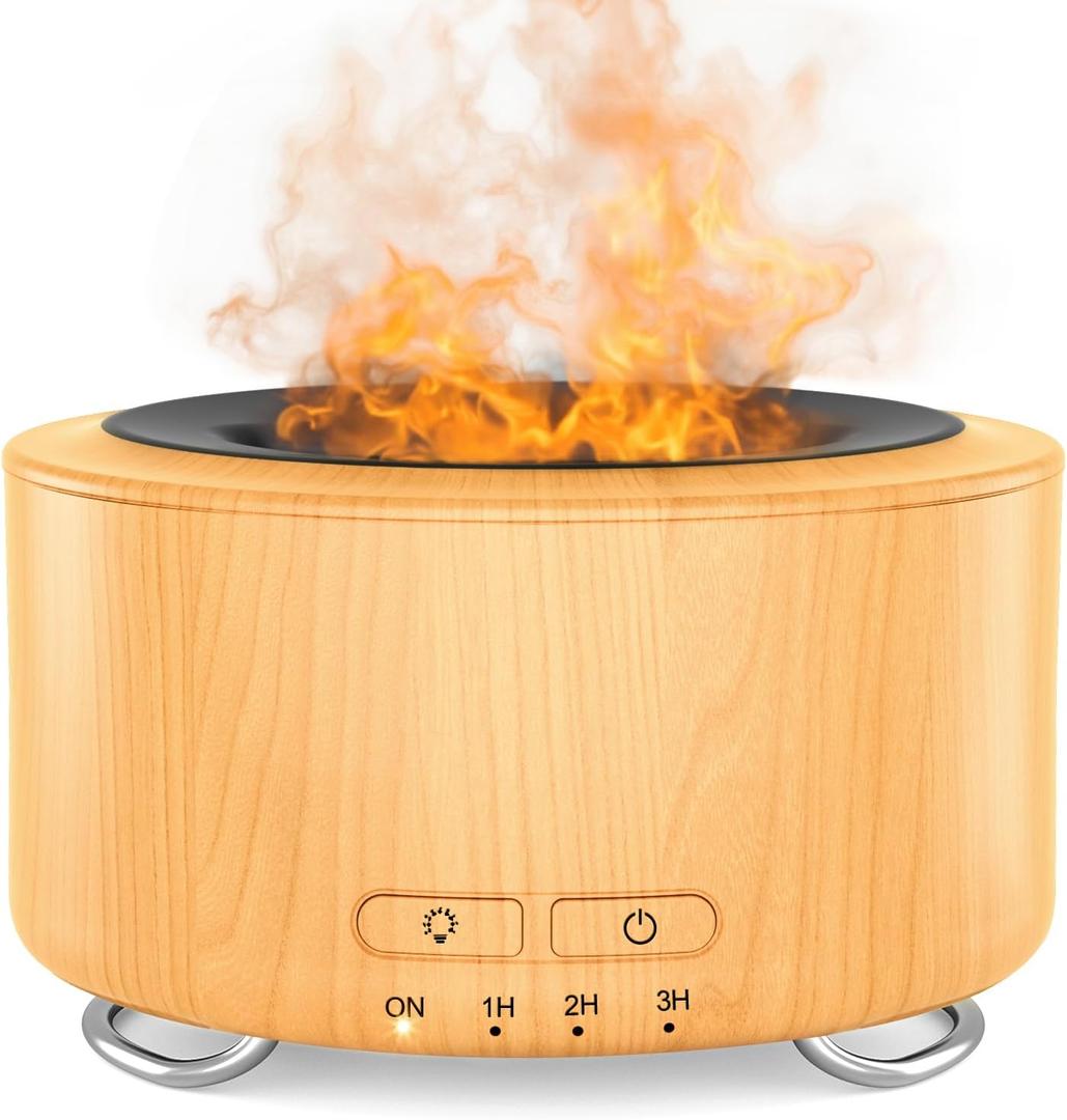 Aroma Diffuser for Office: 500ML Essential Oil Diffuser for Hotel Home Yoga Room, Humidifier with 9 Colors LED Night Light for Kids/Women Home Relaxation, Lemon Yellow