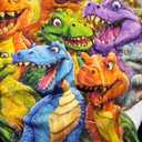 Dinosaur Blanket for Boys Girls 3D Dinosaur Throw Dino Blanket for Toddler Boys Kids Cute Smiling Dinosaurs HD Digital Print Flannel Ultra Soft Lightweight All Season (30"x40")