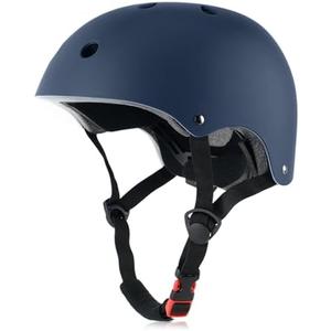 Kids Bike Helmet, Adjustable and Multi-Sport, from Toddler to Youth, Small: 48-54 cm / 18.9"-21.3", Navy