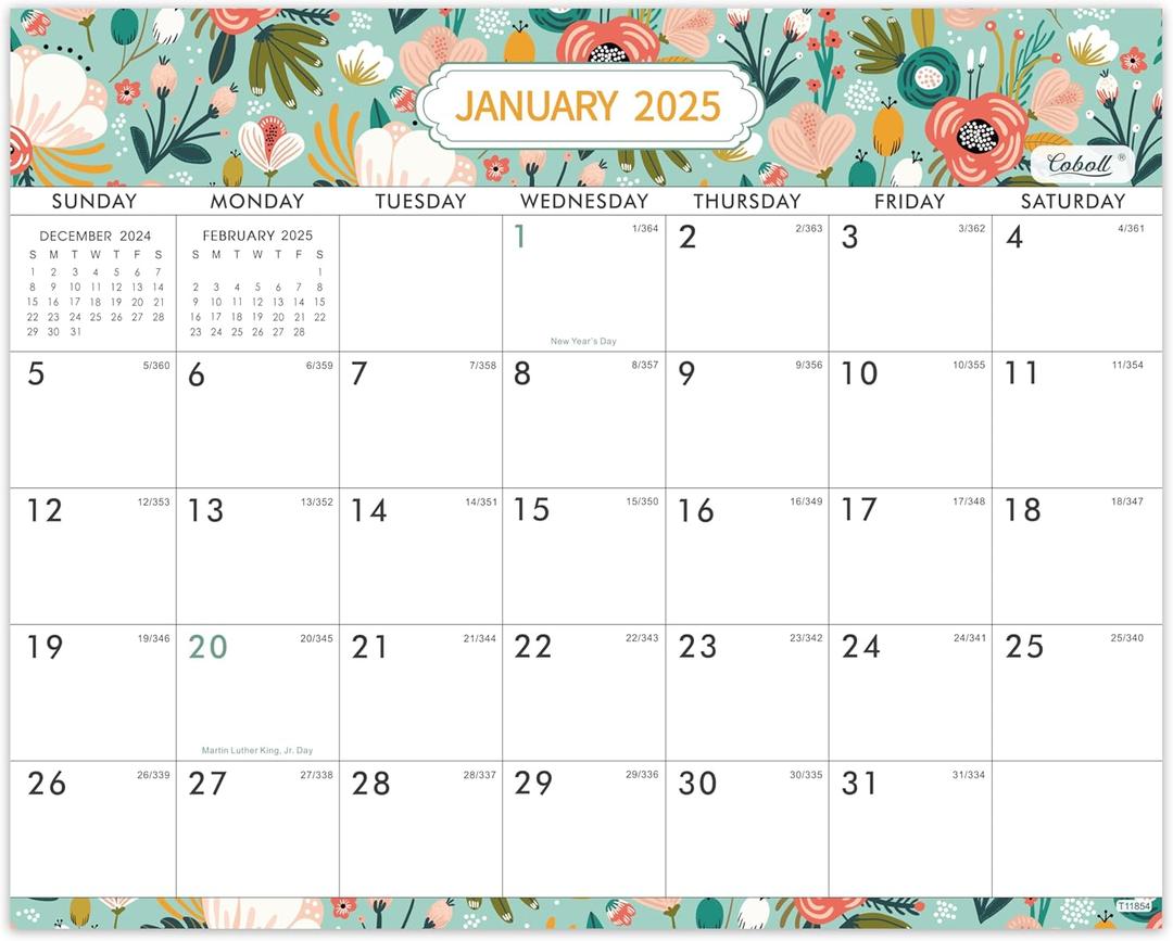 2025 Magnetic Calendar - 2025 Calendar from Jan.2025 - Dec.2025, Magnetic Calendar for Fridge, 8" × 10", Tear-off Pad, Perfect Magnetic Calendar for Refrigerator