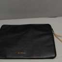 Comfyable Slim Protective Laptop Sleeve Compatible with 13/13.3/14 Inch MacBook Air & MacBook Pro, Mac Travel Case, Laptop Pouch, Slim PU Leather Cover M5/M4/M3/M2/M1 2025-2021, Black