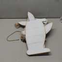 Yerliker 2 Pcs Outdoor Easter Decorations for Porch, Large Wooden Easter Bunny Porch Signs Rustic Farmhouse Decoration Spring Party Supplies for Front Door Yard Garden Decor, H: 31.6 in and 27.56 in