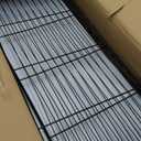 SONGMICS 6-Tier Storage Shelves, Wire Shelving Unit, Kitchen Metal Shelves, Storage Rack with Adjustable Shelves, Shelf Liners, 8 Hooks, for Garage, 13.8 x 35.4 x 69.7 Inches, Black ULGR096B01