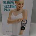 Cordless Elbow Heating Pad for Tennis Elbow Relief, 5000mAh Battery Arm Massager, 3-Level Vibration Massage, 104-140F Adjustable Temp, 30/45/60Mins Timer, Type-C Cable & Storage Bag