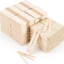 6'' & 4.5'' 2000 Pcs Popsicle Sticks Craft Sticks Bulk Wax Sticks for Hair Removal Splinter-Free Wooden Waxing Sticks Large Wax Applicator Sticks Wax Stick for Body and Face, Craft Sticks