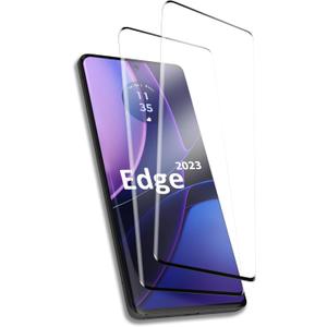 HOMEMO [2 Pack] for Motorola Edge 2023 5G Screen Protector, Camera Lens Protector, Ultra Clear, Fingerprint Compatible, Anti-Scratch, Case Friendly