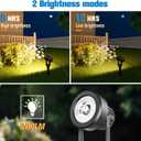 APONUO Solar Spot Lights Outdoor 6-in-1 Landscape Lighting Dusk to Dawn Solar Uplights IP65 Waterproof 9.8ft Cable Outdoor Spot Lights for Yard Pathway Garden Tree Decoration (Warm White)