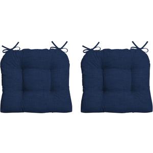 Arden Adirondack Chair Cushion, 2 Pack, 20 x 18, Rain-Proof, Fade Resistant, Cushion for Adirondack, Rocking and Outdoor Chairs Sapphire Blue Leala
