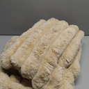 Heated Throw Blanket, Faux Fur Cozy Heating Blanket with Overheat Protection, 1/2/4/6/8 Hours Auto-Off 10 Heat Level, Machine Washable (50x60 Inches, Beige)