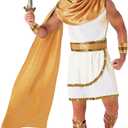 Morph Greek God Costume - Toga Roman Zeus Costume - Men's Greek Toga (X-Large)