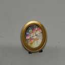 Small Oval Antique Photo Frame Vintage Picture Frame European Style Farmhouse Resin for Wall Gallery Tabletop Photo Display Retro Home Decor 10.50X8.0X1.10cm