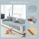 Sofa Couch Cover, Non-Slip Sofa Covers Washable for Dogs, Sofa Slipcovers Pet Friendly, Pet Couch Covers for Sofa, Boho Couch Protector for Recliner and Loveseat(1PC,Light Grey,36"63")