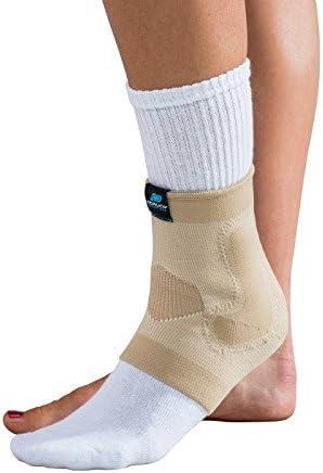 DonJoy DA161AV02-TAN-L Deluxe Elastic Ankle for Sprain, Strain, Swelling, Tan, Large fits 9.5", 10.5"