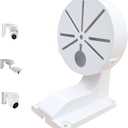 ABS Plastic Indoor Outdoor Cameras Holder Wall Mount L Type Bracket for Security Dome IP Camera Mounting,Junction Box Cable Management Mounting Case, CCTV Camera Mount (Plastic)