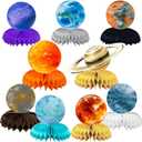 2 x 9 Pcs Space Centerpieces Solar System Birthday Decorations Space Themed Party Decorations Space Birthday Decorations
