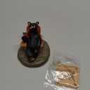 DEMDACO 5 O'Clock Somewhere Black Bear 3 x 3 Hand-cast Resin Figurine Sculpture