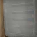 IRIS USA 32 QT Plastic Storage Box with Lid and Latches - 6 Pack - BPA-Free, See-Through Organizing Solution, Durable Nestable Stackable Containers, Secure Pull Handle - Clear