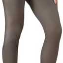Pack of 2, DarkCom Black Fleece Lined High Waisted Winter Warm Thermal Tights for Women, S-M